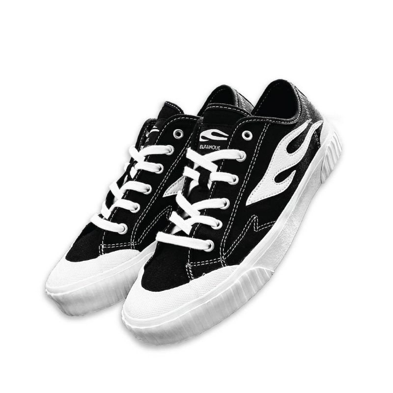 Elfamous Elzero Low Black White