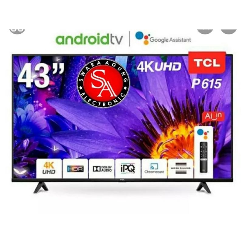 TV TCL 43P615  / Free Ongkir Lubuklinggau