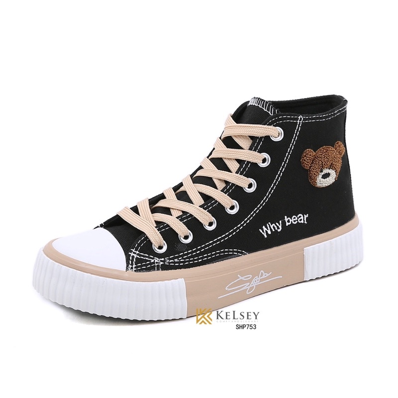 (GRATIS ALAS KAKI) Nicole Sepatu Sneakers Kanvas Wanita Kelsey / Sepatu Anak Kerja Wanita SHP753