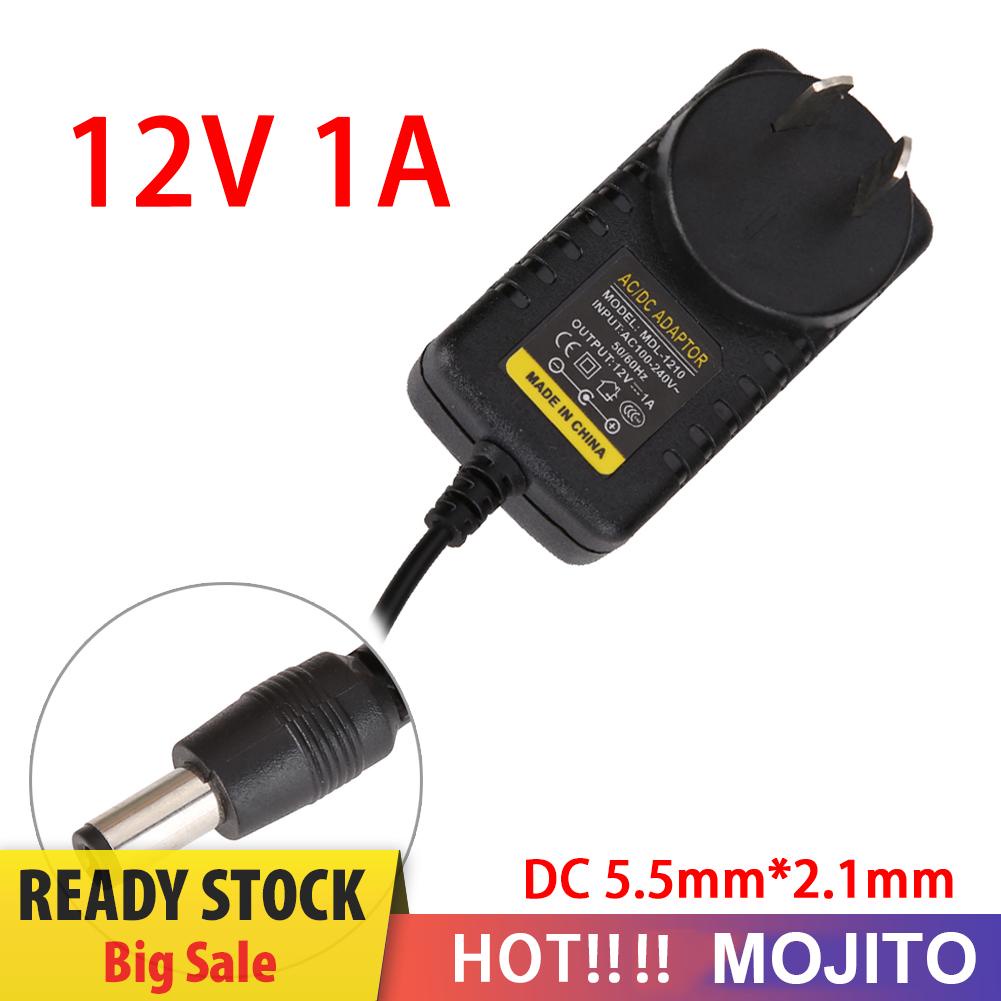 MOJITO AC to DC 5.5mm*2.1mm 5.5mm*2.5mm 12V 1A Switching Power Supply Adapter