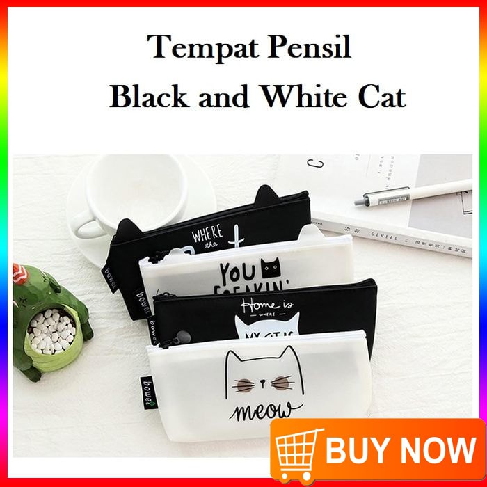 

TP0027 Tempat Pensil Black and White Cat / Tempat Kosmetik