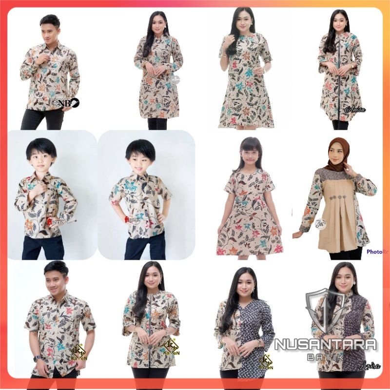 BATIK KELUARGA KEMEJA TUNIK BLOUSE DRESS ANAK HEM KEMEJA ANAK MODIS TRENDY [TERJUAL TERPISAH]