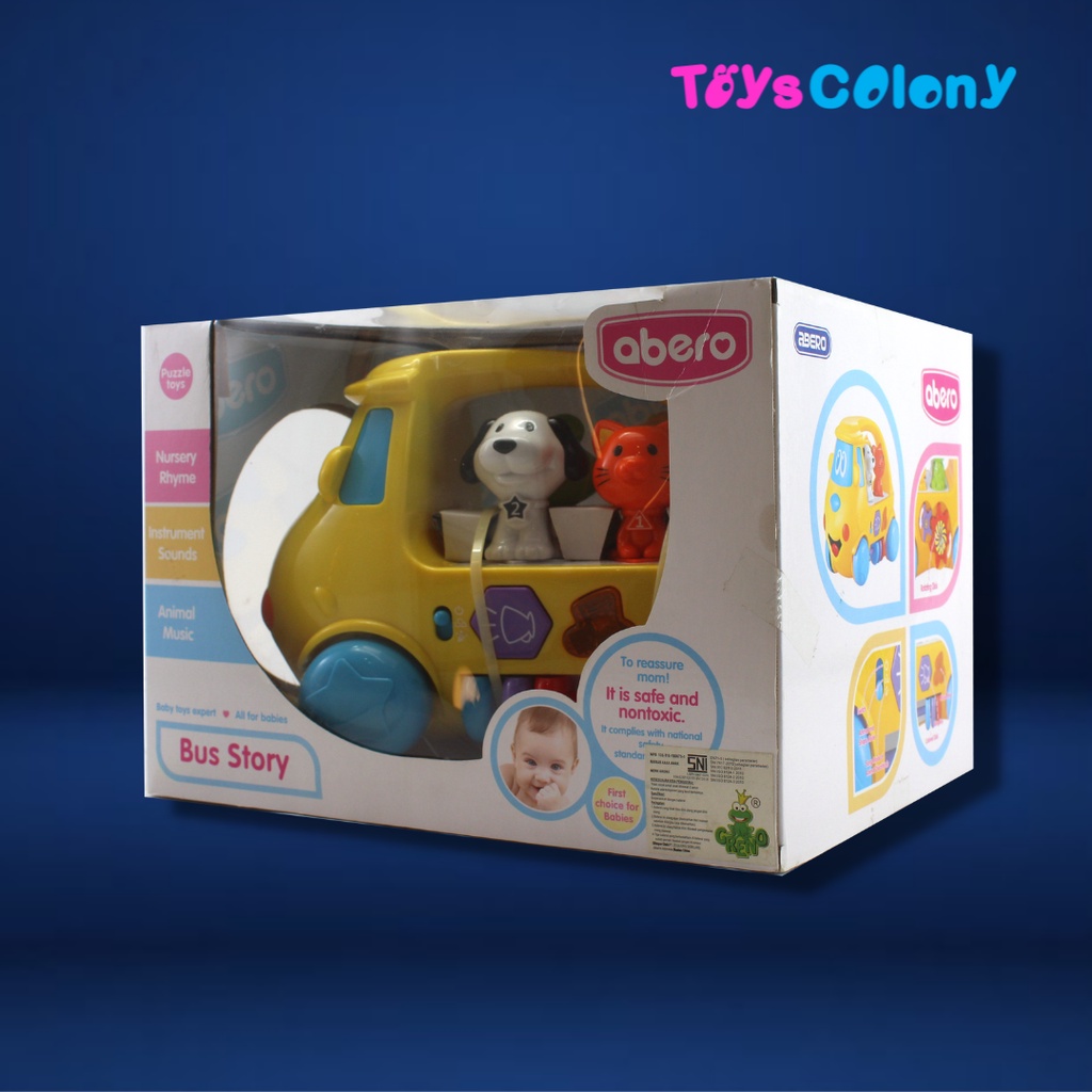 ABERO-MAINAN BAYI EDUKASI BUS STORY MUSIC BABY TOYS