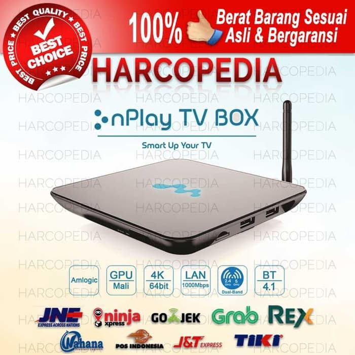 Ready Stok ANDROID TV BOX nPlay G8  3GB   16GB S912 Octa Core A53 1 5GHz 4K Diskon