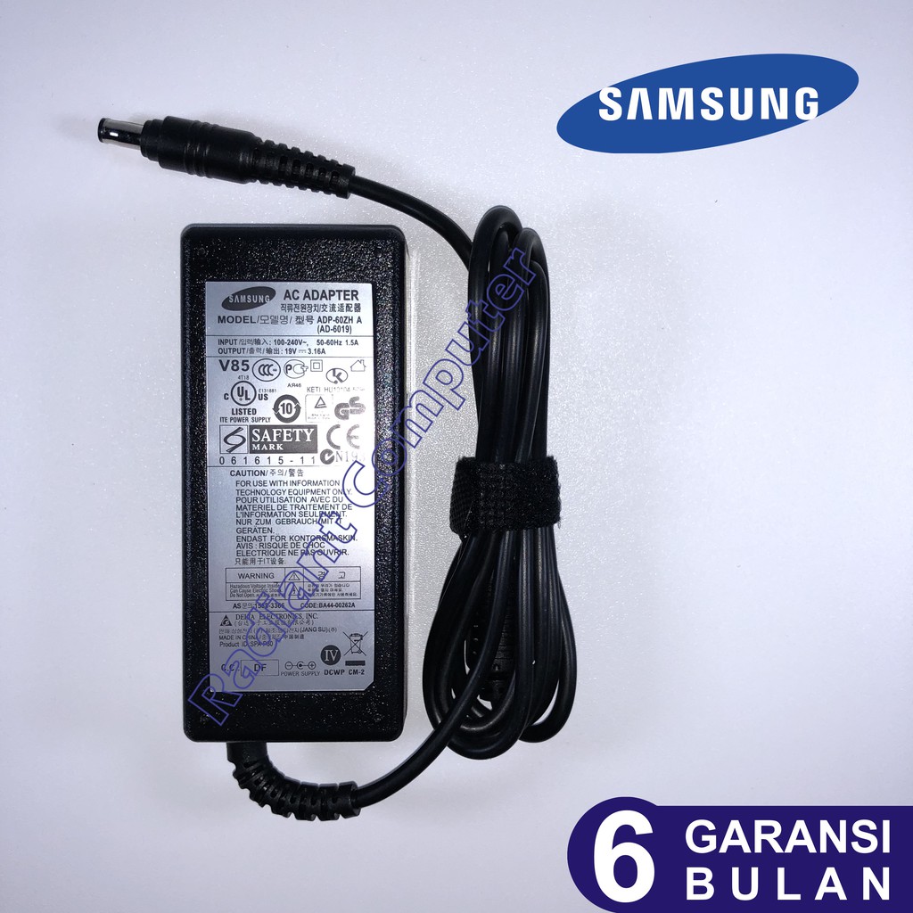 Adaptor Charger Original Samsung 19V 3.16A 5.5*3.4mm