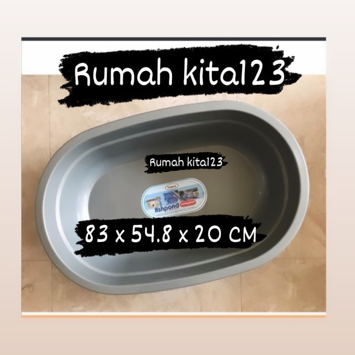 Fishpond S Bak Plastik Ikan Besar Kolam Plastik Aquarium Kura Turtle