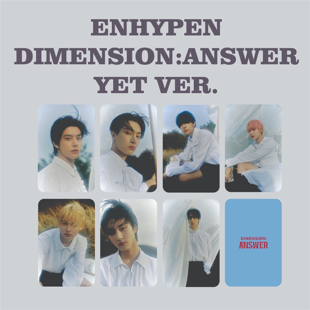 ENHYPEN DIMENSION : ANSWER (NO AND YET VER) PHOTOCARD