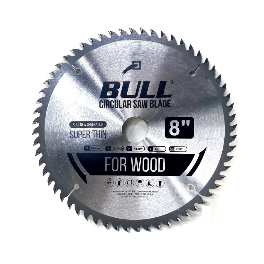 Bull Mata Gergaji Kayu 8" x 40 T
