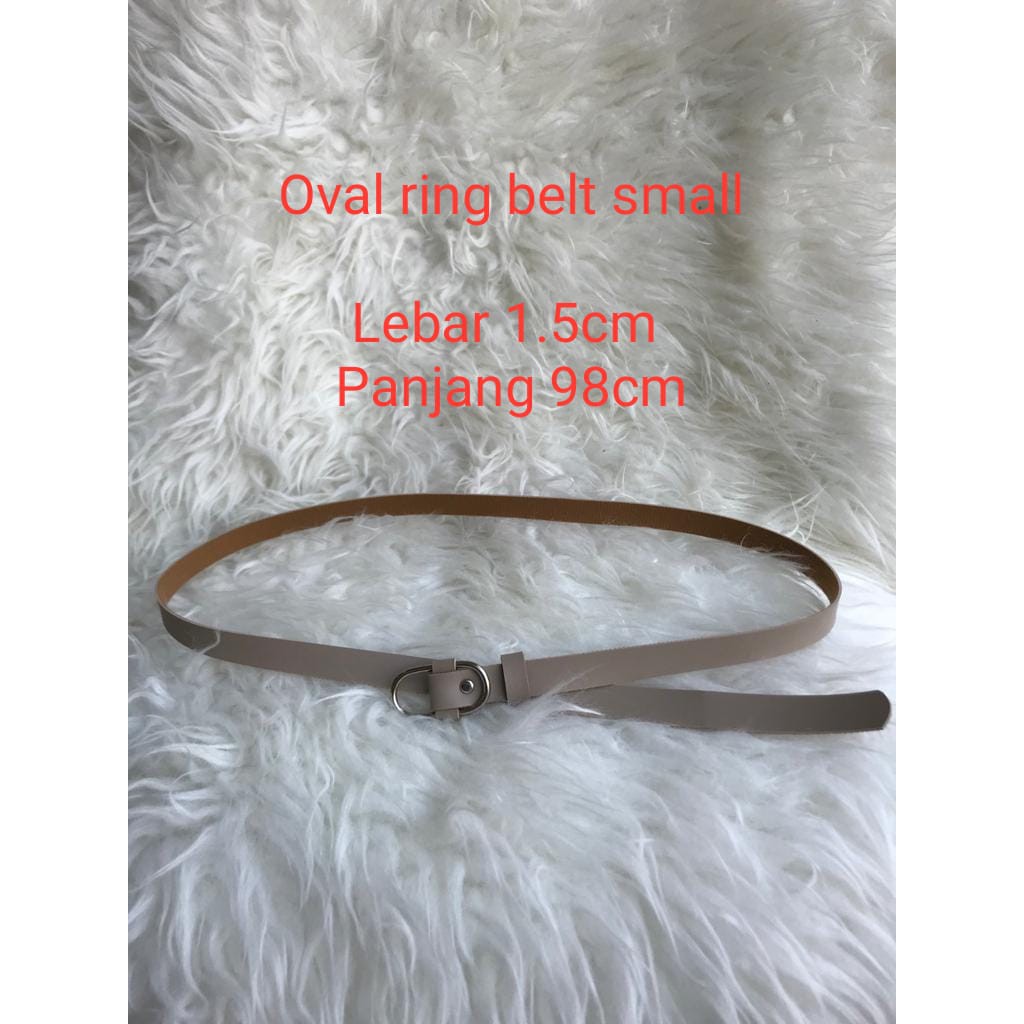 belt wanita/ sabuk/ oval ring belt small/ ikat pinggang/aksesoris