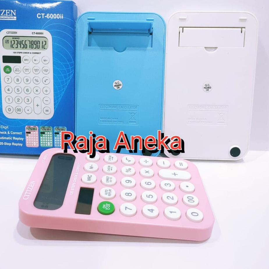 

Baru - Kalkulator Citizen 6000ii Warna CT-6000ii CT 6000 Calculator CT 6112 CITIZEN 6112