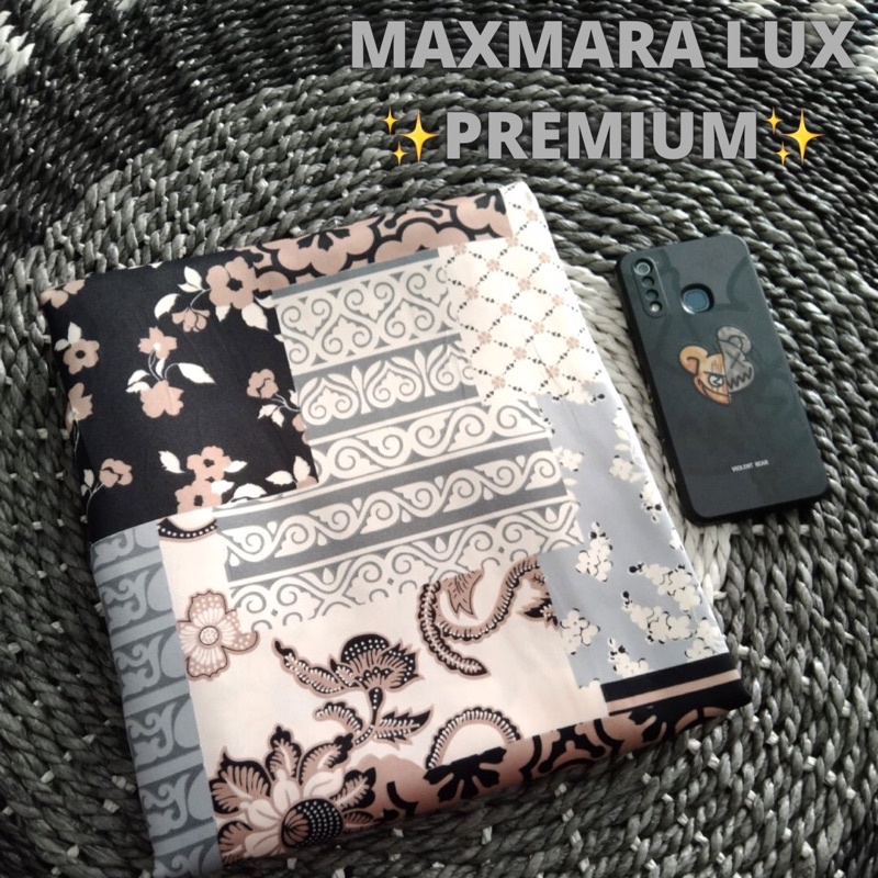(VIRAL) KAIN MAXMARA LUX MOTIF BUNGA COMBI ETNIK BAHAN KAFTAN/GAMIS SUPER HALUS BACA DESKRIPSI