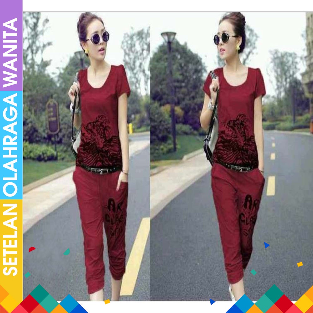 Tile zumba atasan aerobic Baju senam Baju zumba JOGGING AEROBOIC Setelan senam wanita Yovis Sport