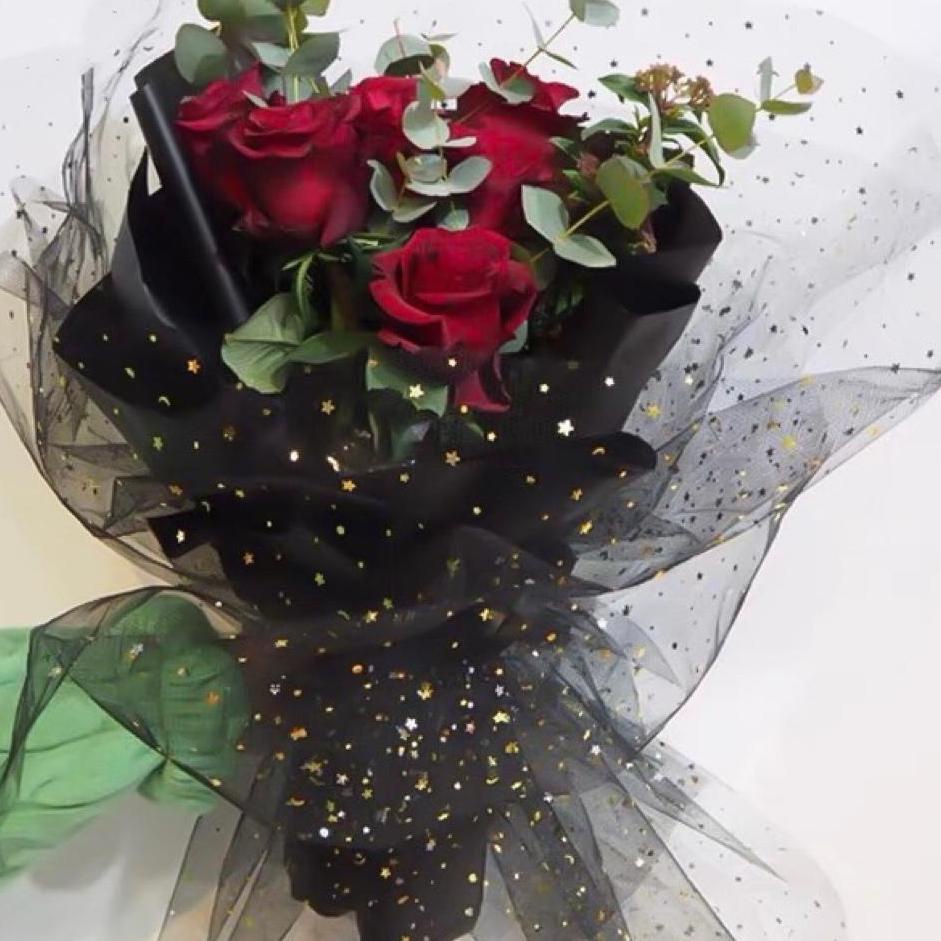 

Garansi Resmi IJU108 Kertas Buket Jaring Roll Motif Bintang Bulan/Flower Wrapping Paper