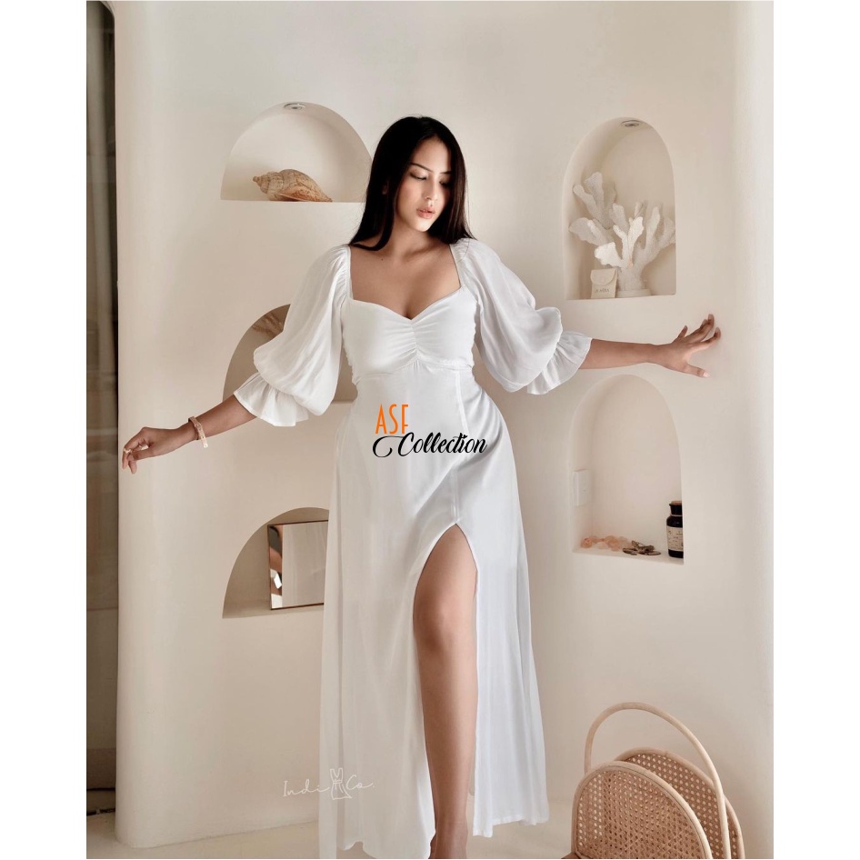 Dress Indico Wanita  Jumbo|Dress bodycon maxsi casual pesta party|Dress sabrina big size|Dress Sabri