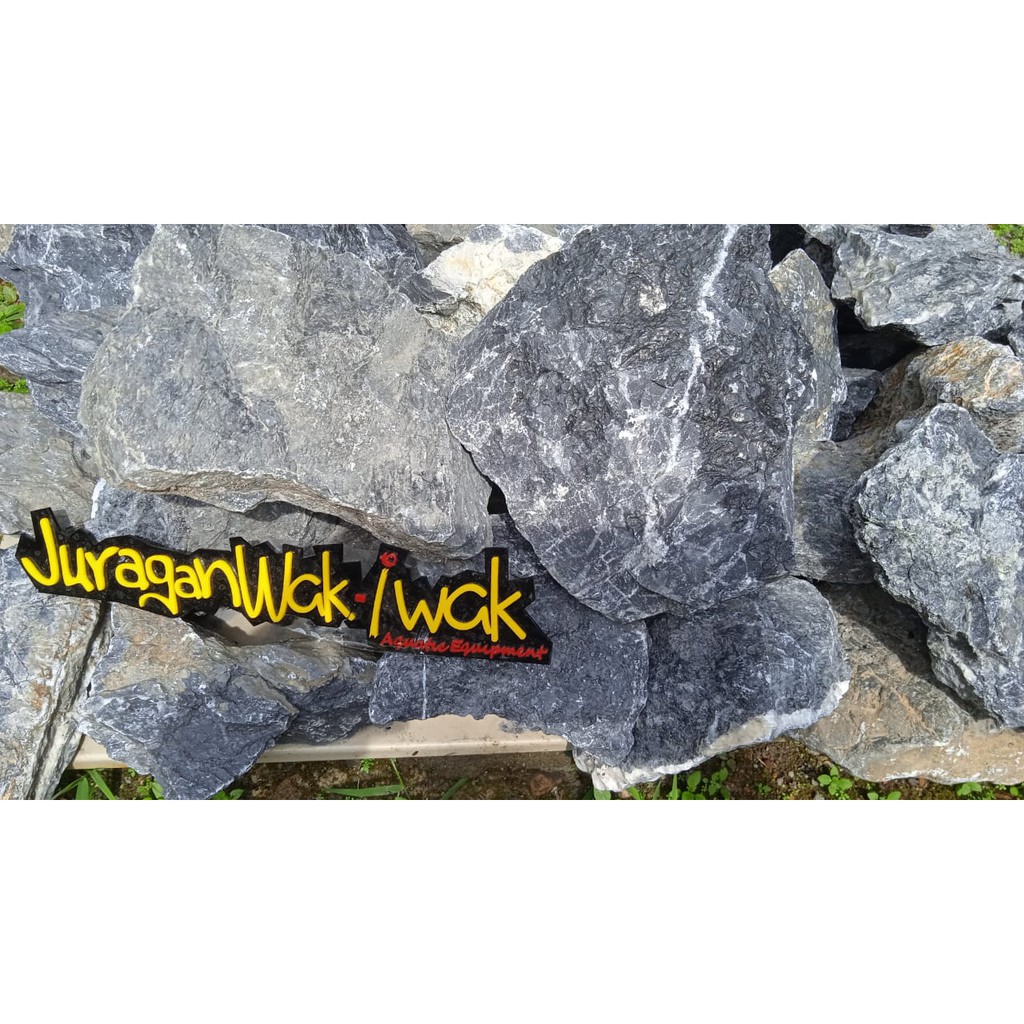 Cracet Hitam Cracked Stone Batu Cracked Aquascape Iwagumi Style untuk aquascape