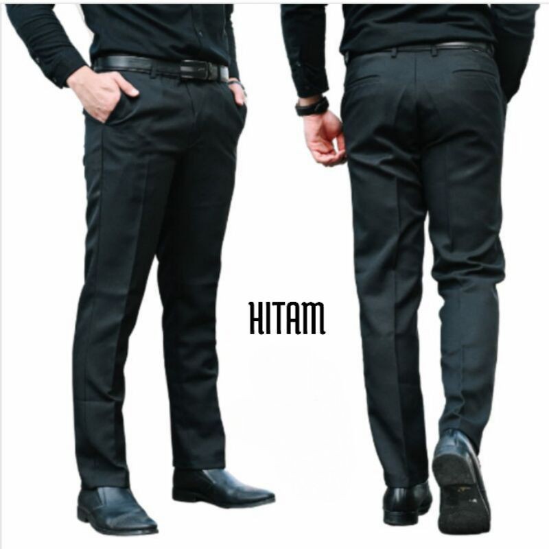 CELANA KANTOR FORMAL PRIA SLIMFIT BAHAN DASAR KAIN WOLL KUALITAS TINGKAT DEWA