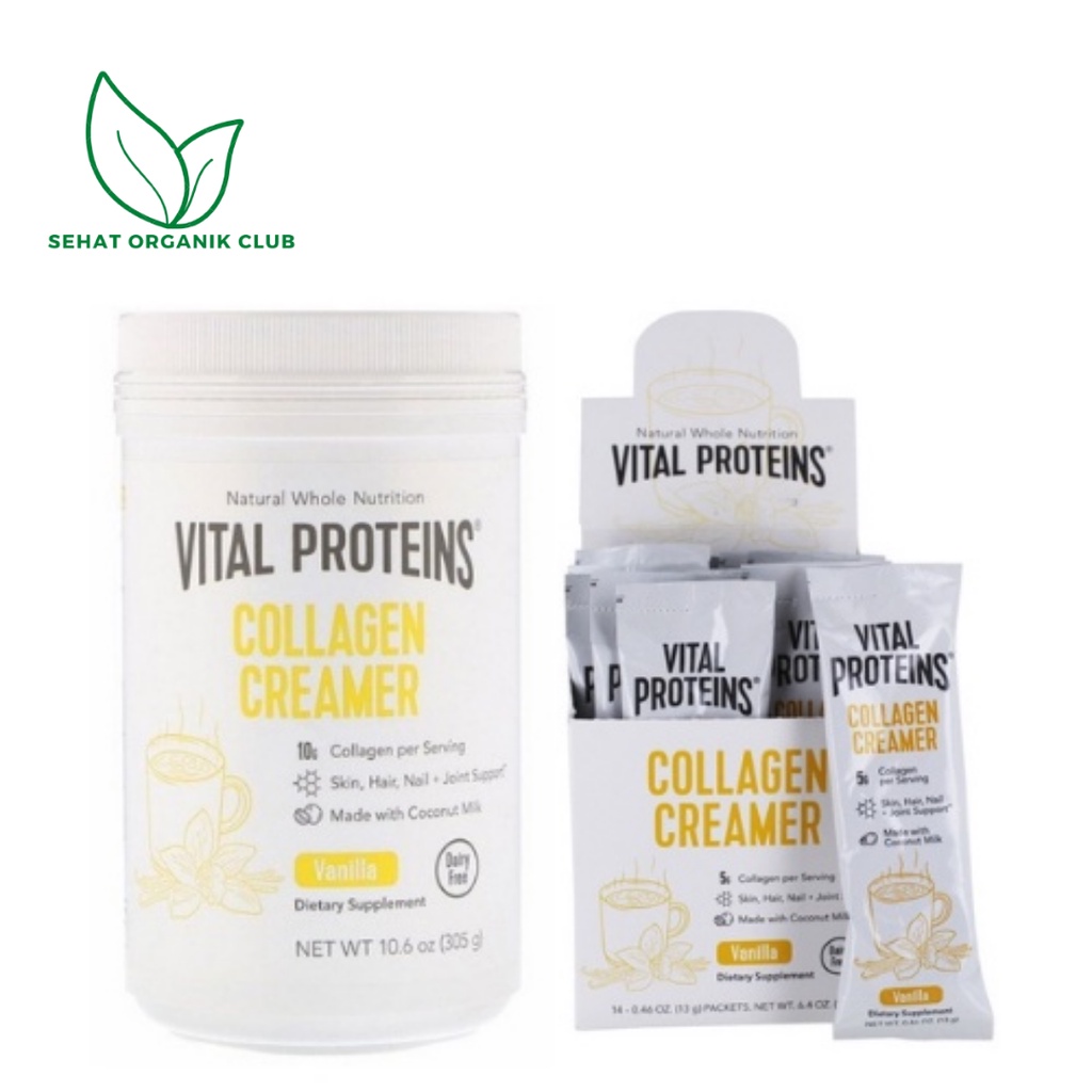 Vital Proteins Collagen Creamer Vanilla 305 g ; Collagen Creamer Vanilla 14 Packets 13 gr