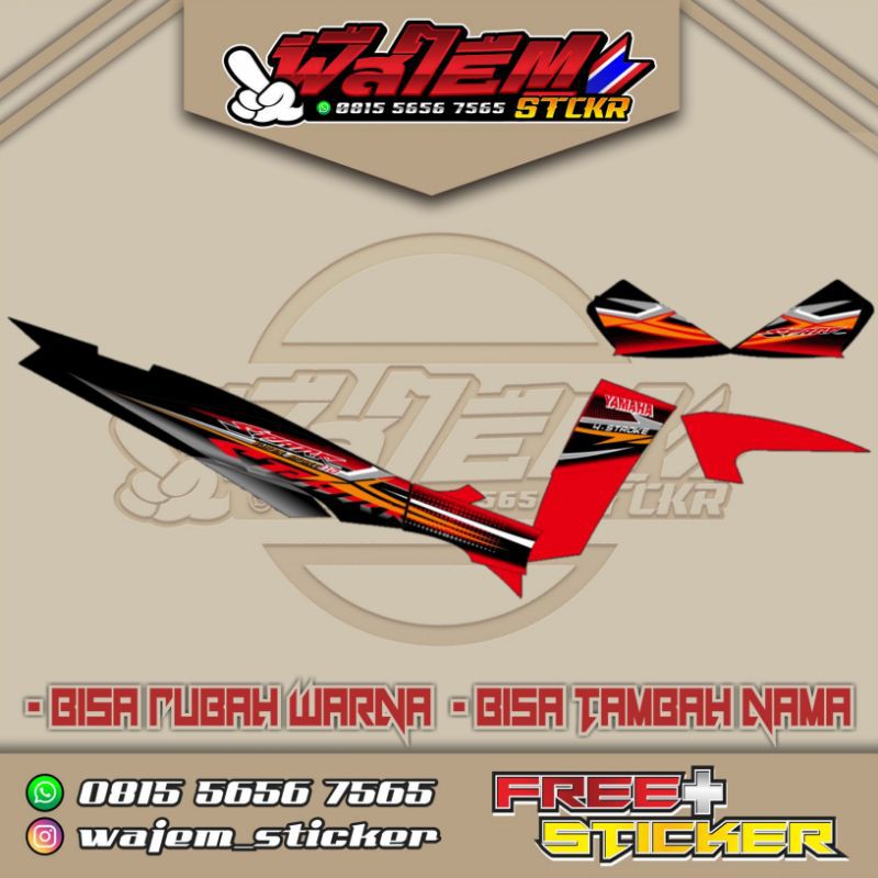 Striping Transparan Vega R New 2007 Spark