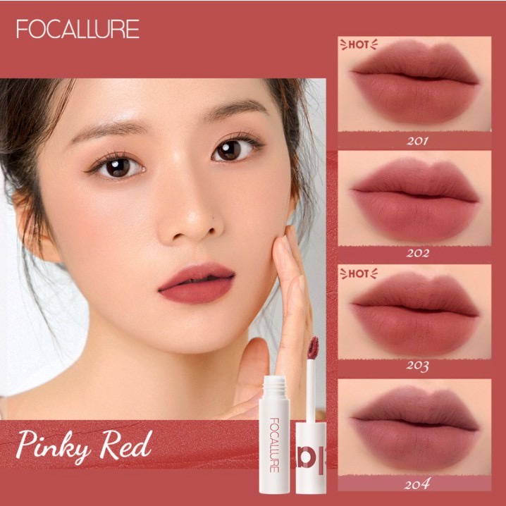 FOCALLURE Lip Clay Lip Cream Focallure Lipstik Lip Matte New Lipstik Cream Velvet-Mist Matte #JasmineMeetsRose FA179