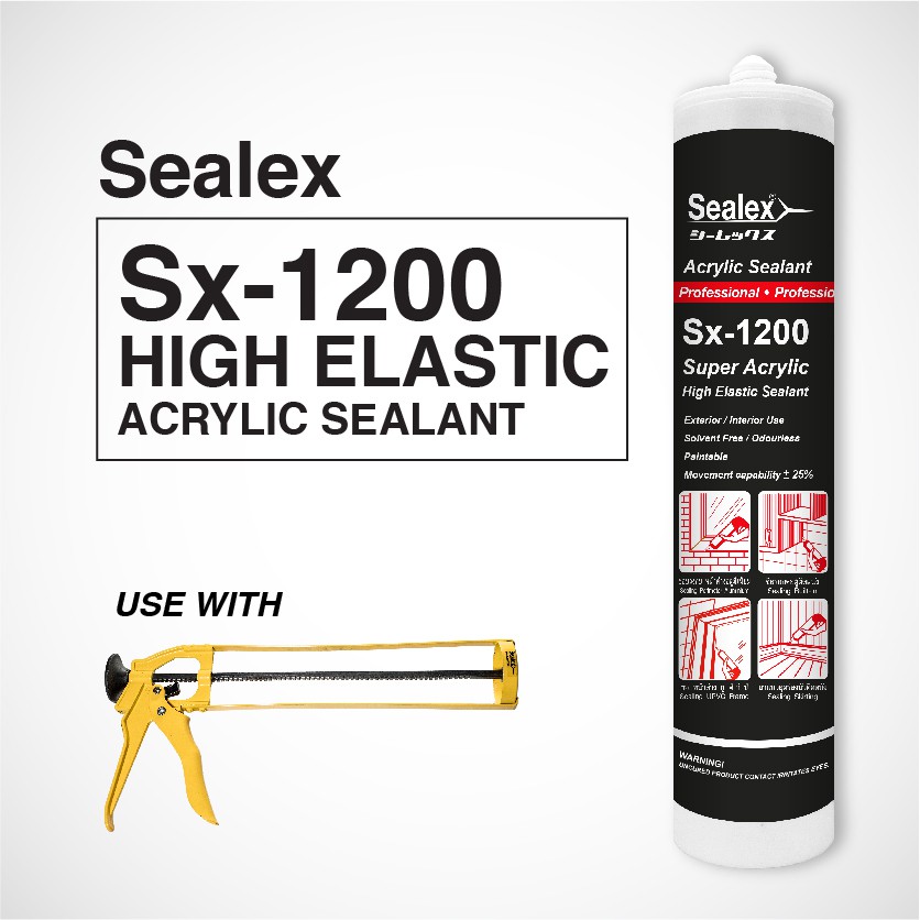 

LEM Sealant SEALEX SX-1200 Super High Elastic Acrylic white