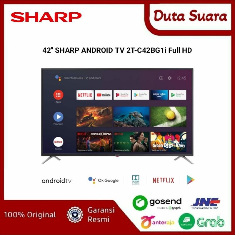 SHARP LED TV 42 INCH 2T-C42BG1i DIGITAL ANDROID TV FULL HD