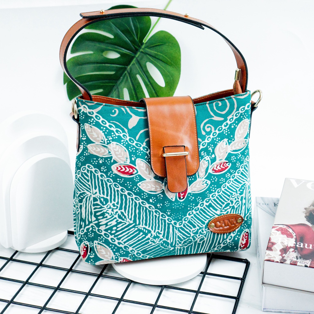 Tas Premium Wanita / handbag wanita, tas Kulit, tas Batik Tulis asli, Shylla