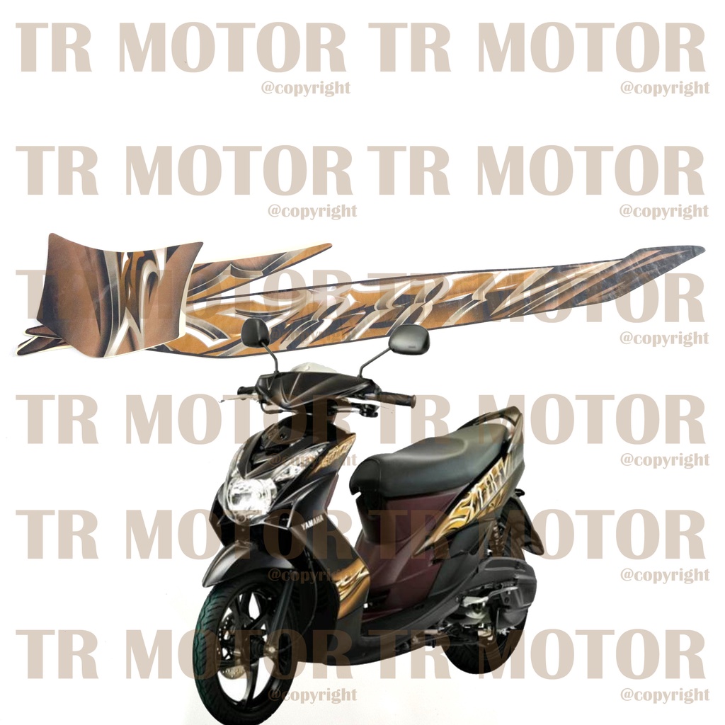 Stiker Motor Mio Soul 2010 Sticker Striping Lis Full Set Motor