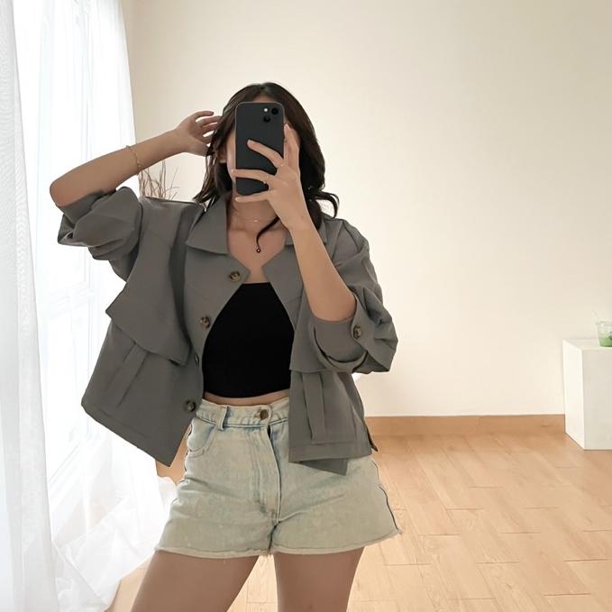 2.2 Promo >> Ji Ah Outer / Jacket | Outer Model Jaket 4 Warna | Vits Clothing