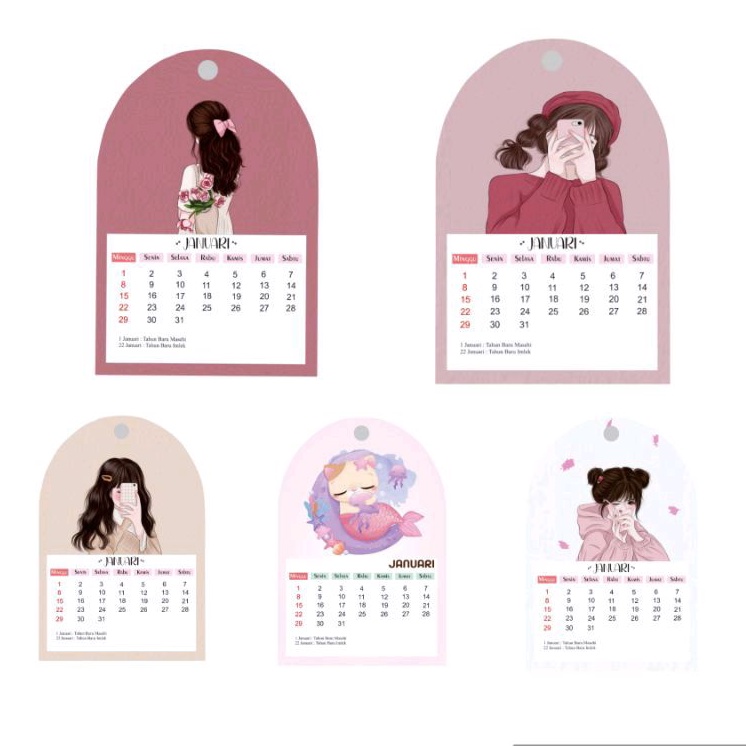 

Kalender Mini 2023/2024 | uk. 9,5 x 14 cm