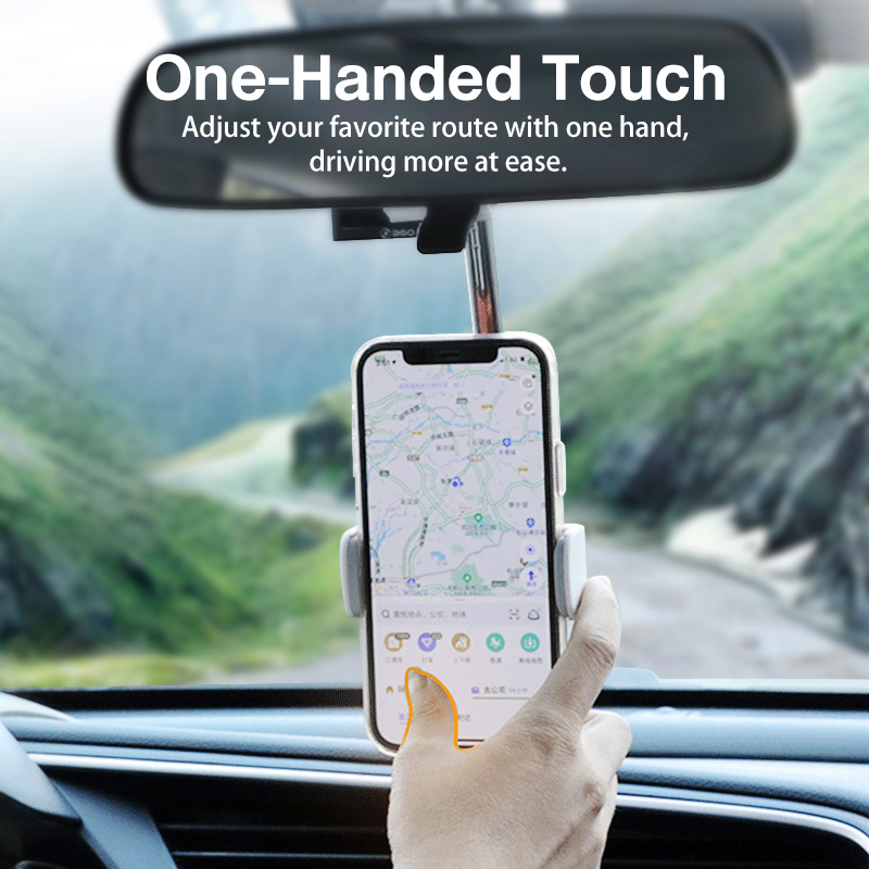 Fonken Bracket Dudukan Handphone Iphone 11 12 Samsung Untuk Kaca Spion Tengah Mobil