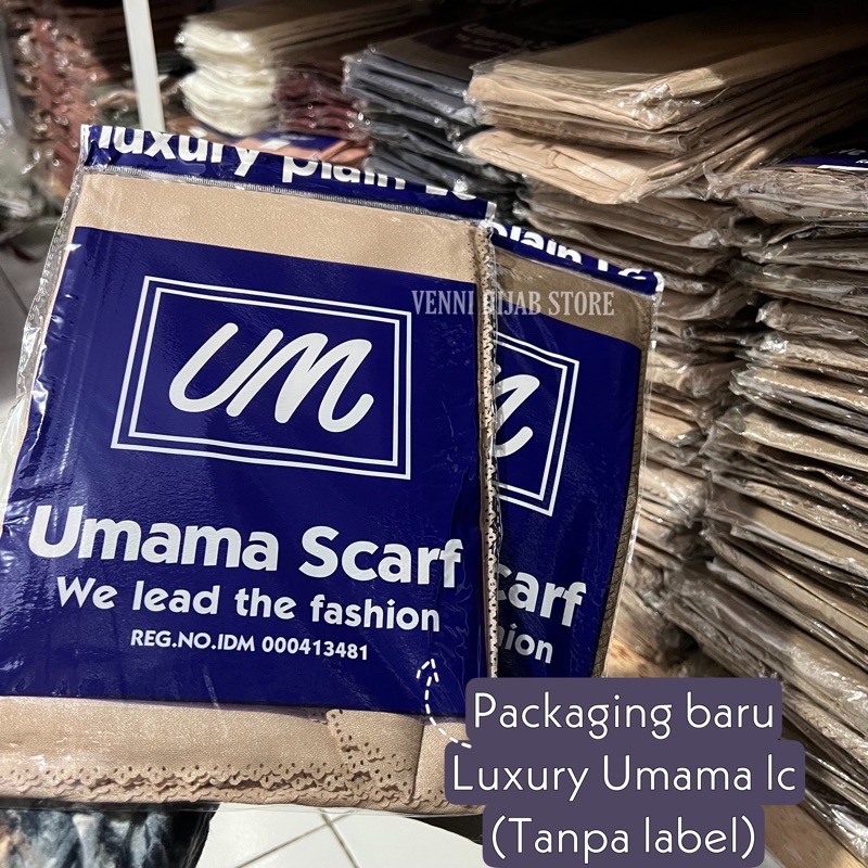 LUXURY/SINAR HIJAB SEGIEMPAT GLAMOUR LC ORIGINAL UMAMA SCARF