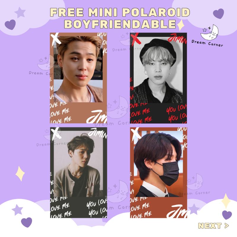 Jimin Mini Polaroid boyfriendable | FREE | Baca Deskripsi