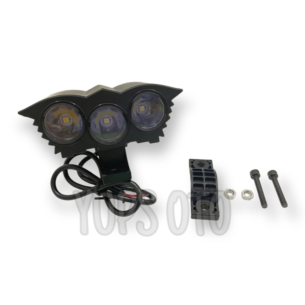 LAMPU TEMBAK OWL 3MATA LAMPU TEMBAK OWL 2MATA LAMPU SOROT LED CREE MINI OWL ULTRAFIRE 3 MATA UNIVERSAL MERK MOSCOW LED PUTIH LAMPU TEMBAK OWL CREE 3 MATA 2 MATA 3 9 - 85 VOLT CAHAYA PUTIH TERANG