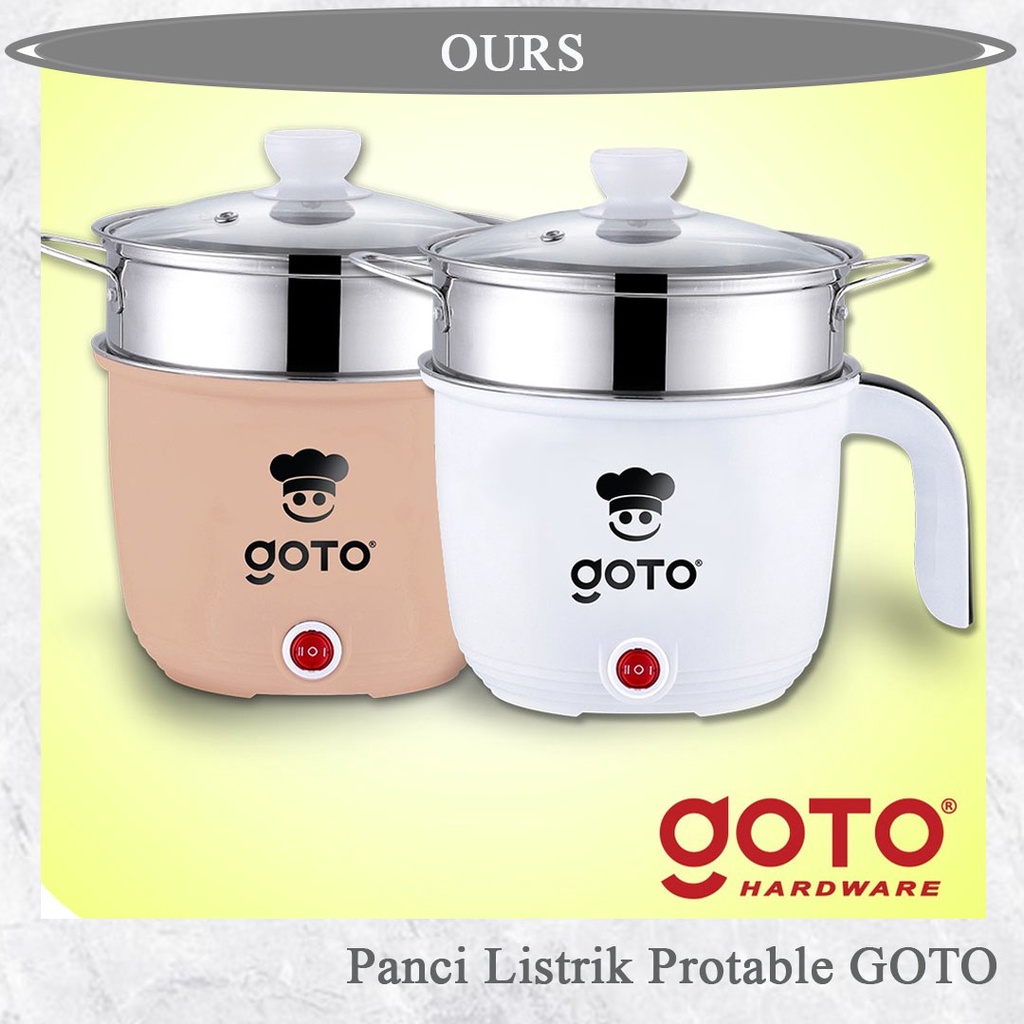 Goto Hopo Electric Frypan Panci Listrik Portable Fry Pan