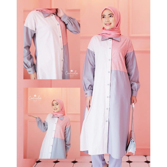 CAMILA TUNIK GREY ORIGINAL BY ZALIFA
