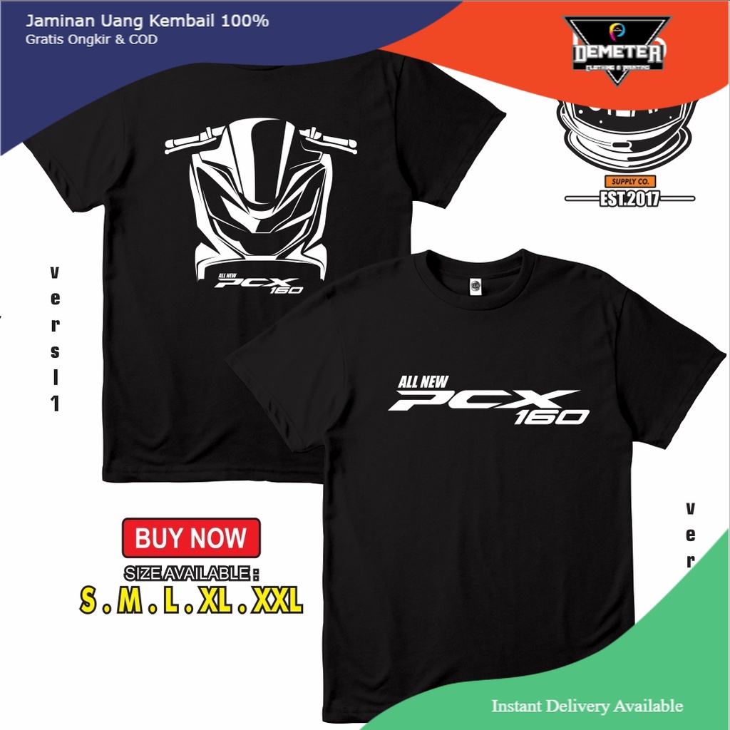 Kaos Baju Motor Honda All New PCX 160 Kaos Otomotif - DEMETER CLOTH