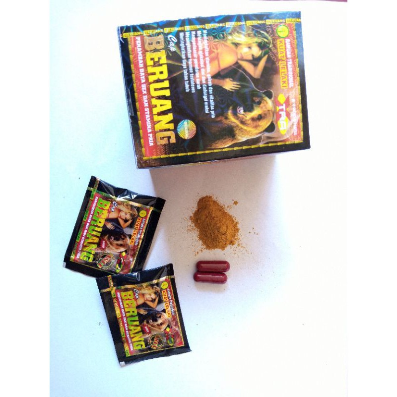 beruang xtra hitam kapsul