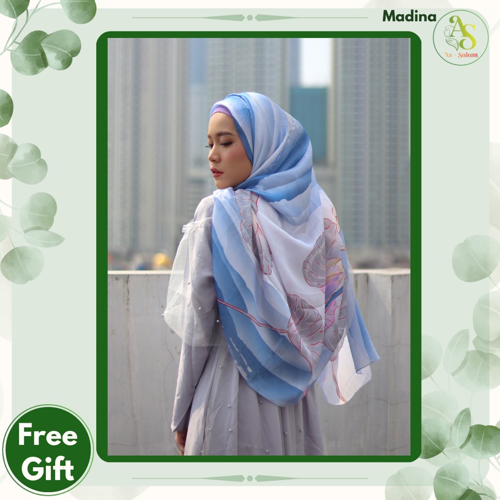 Kerudung Motif Hijab Motif Denay Terbaru/ Voal Premium Lasercut Kerudung Sutra Kerudung motif Hijab Bunga Hijab Pashmina Pasmina motif