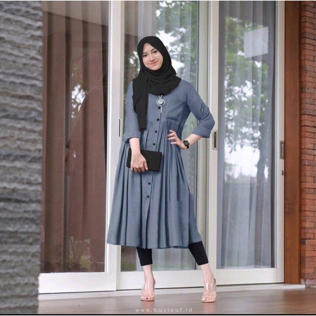 Atasan Tunik Wanita Rayon Uniqlo Nikita Tunik Premium