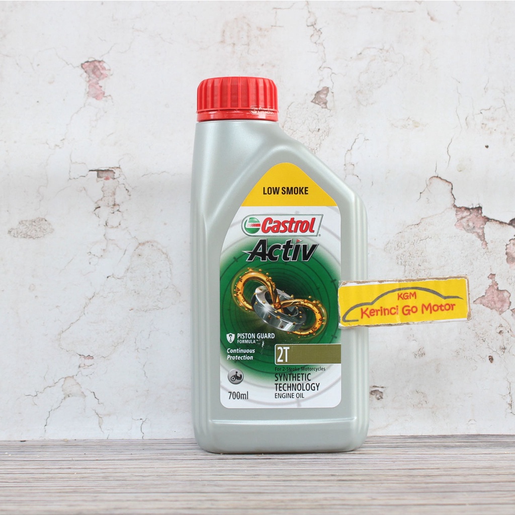 OLI CASTROL ACTIVE 2T 0.7L - OLI MOTOR CASTROL ACTIVE 2T - LOW SMOKE