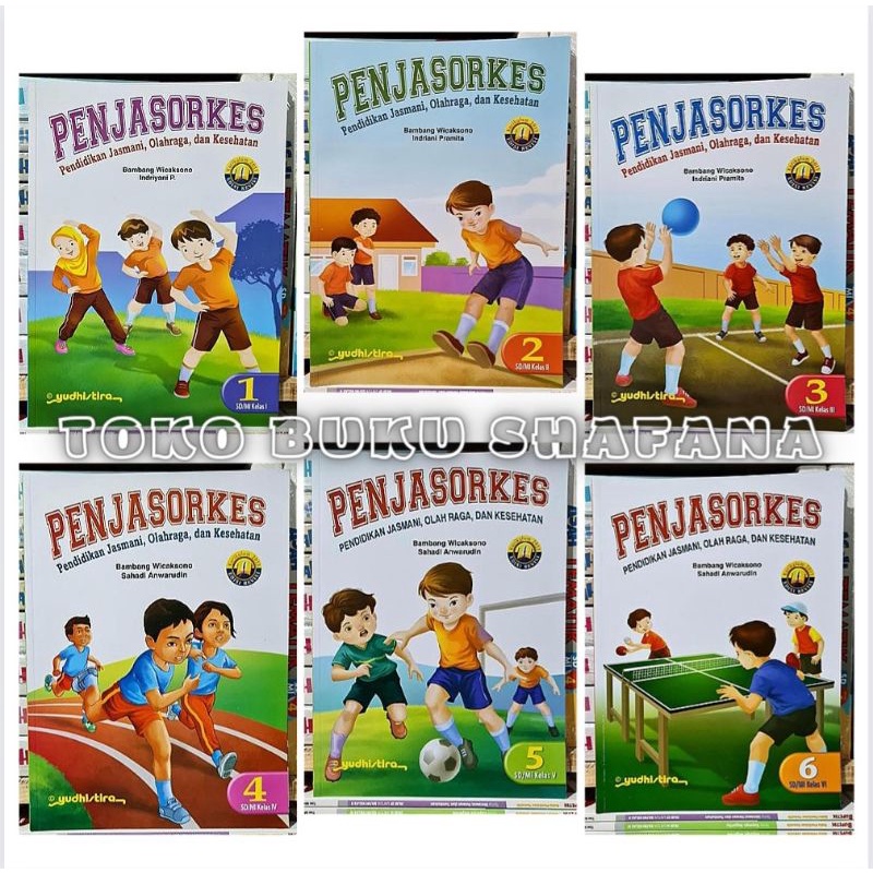 ORIGINAL BUKU PJOK ( PENJASORKES ) KELAS 1 2 3 4 5 6 SD EDISI KURIKULUM 2013 ( K13) REVISI PENERBIT YUDHISTIRA