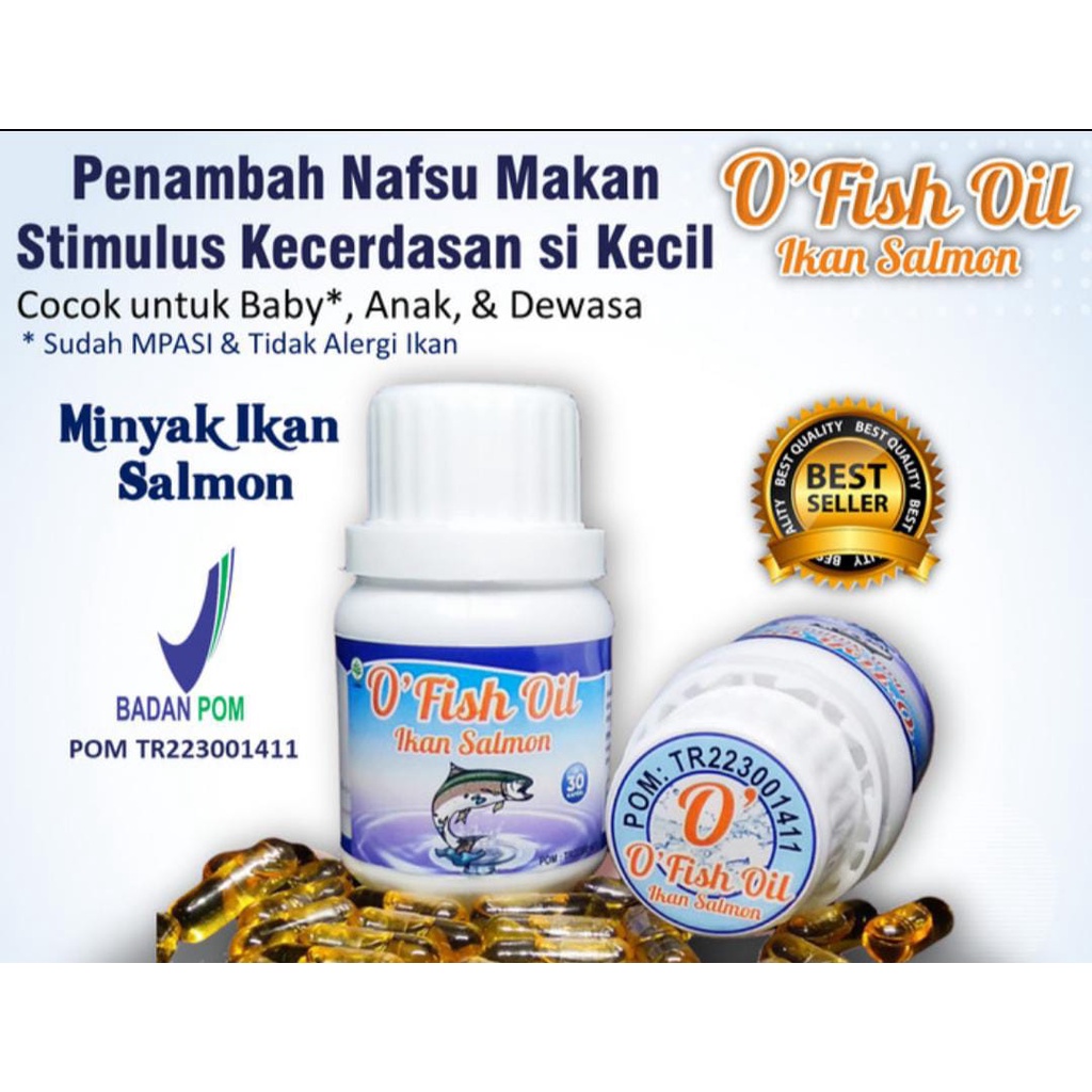 Minyak ikan salmon penambah nafsu makan multivitamin suplemen anak