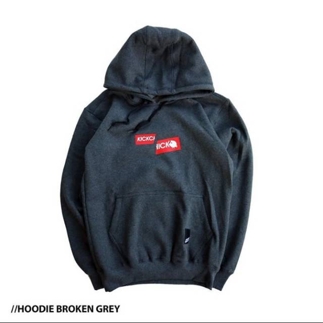 HOODIE KICKCHICK WARNA ABU MISTY TUA