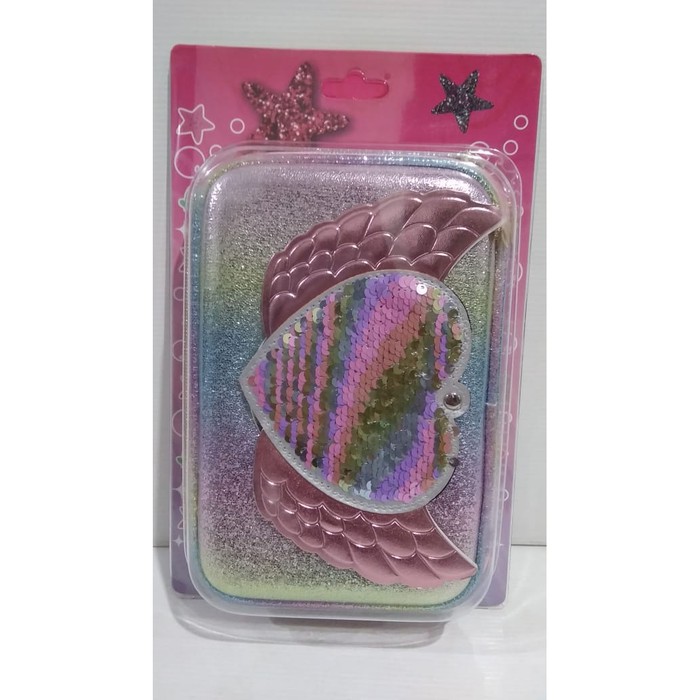 

PENCIL CASE MIRROR HEART / TEMPAT PENSIL BUKAN SMIGGLE / HARD CASE BS