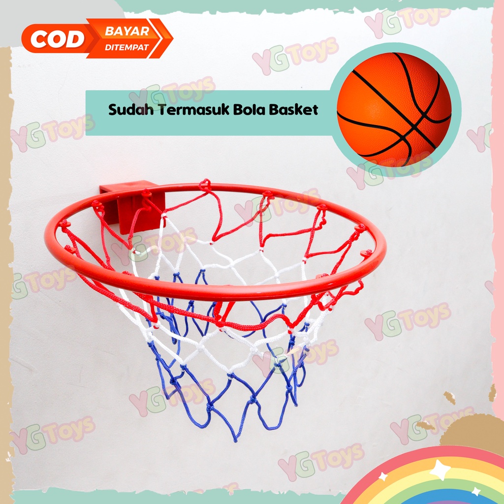 YGtoys Mainan Anak Bola Basket Dan Ring Laki Laki