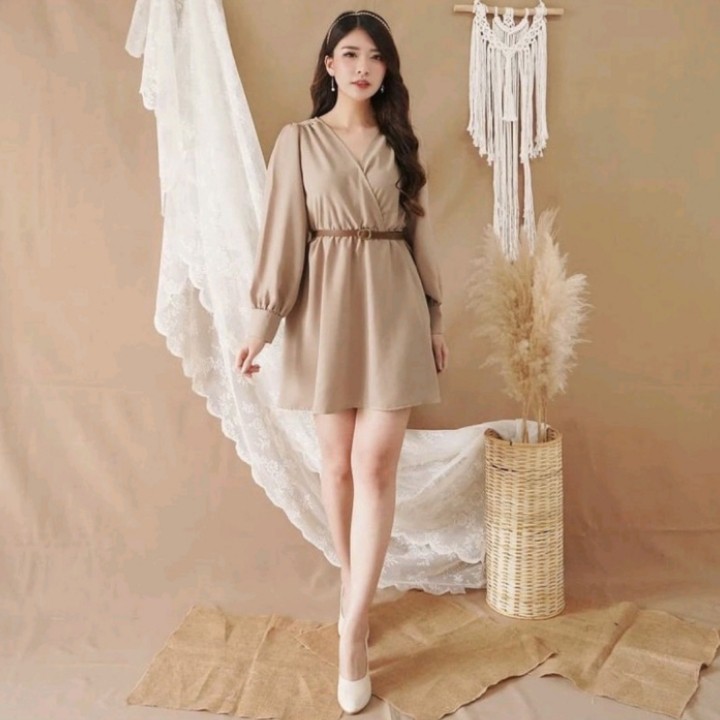 FWG - DRESS VARLA POLOS / DRES / DRESS CASUAL WANITA TERBARU / DRESS WANITA KOREA