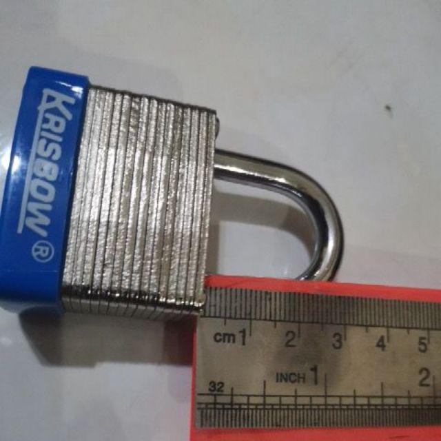 Krisbow Gembok Laminasi Kombinasi Angka 4 Cm