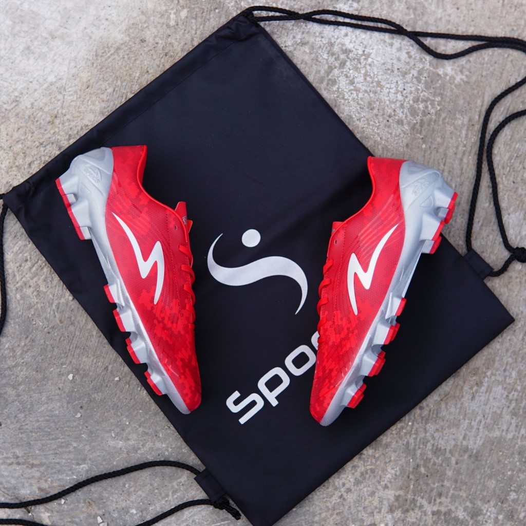 Sepatu Bola Specs Accelerator Lightspeed II Pro Battlepack FG - Cell Red/Silver 101488 Original