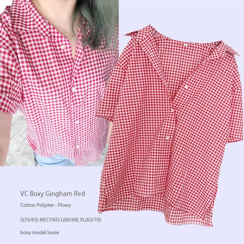 Violet Clair Boxy Shirt Kemeja Wanita Original Branded