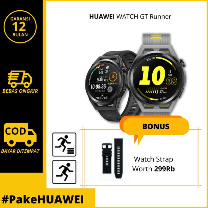 Huawei Watch Gt Runner Smartwatch / Jam Tangan Pintar Garansi Resmi Pranacitrazulda